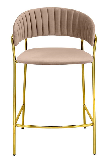 Krzesło barowe MARGO 65 khaki / beżowe