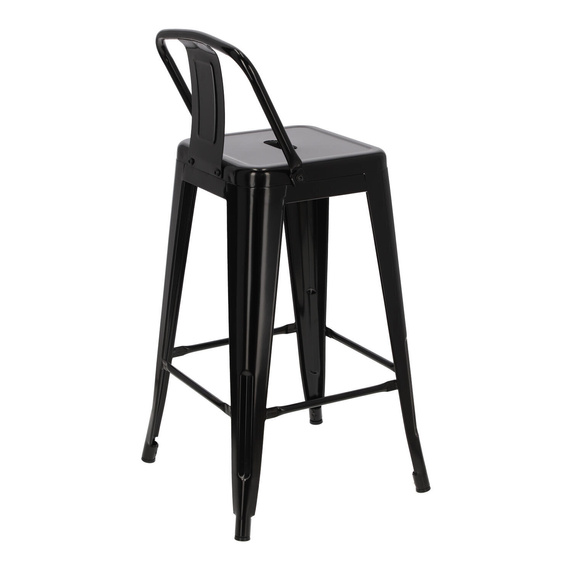 Hoker Paris Back short 66cm czarny insp.  Tolix