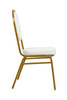 Krzesło bankietowe / konferencyjne        HESTIA białe / złote