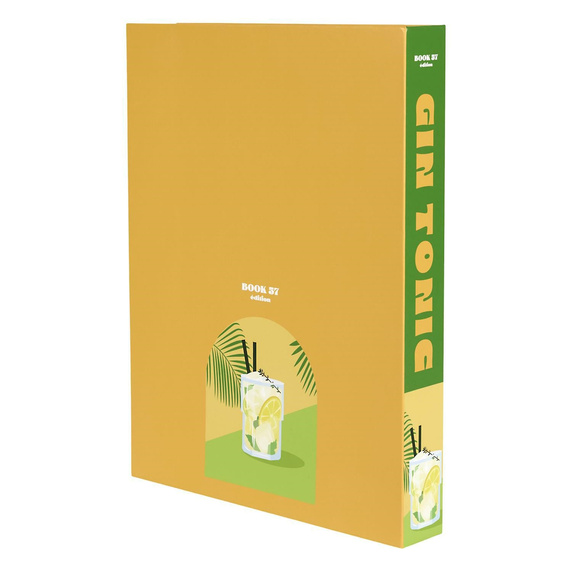 Pudełko książka Gin Tonic żółta