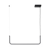 Lampa wisząca MINIMA-1 LED czarna 80 cm