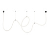 Lampa wisząca SNAKE LED wąż ledowy czarna 500 cm