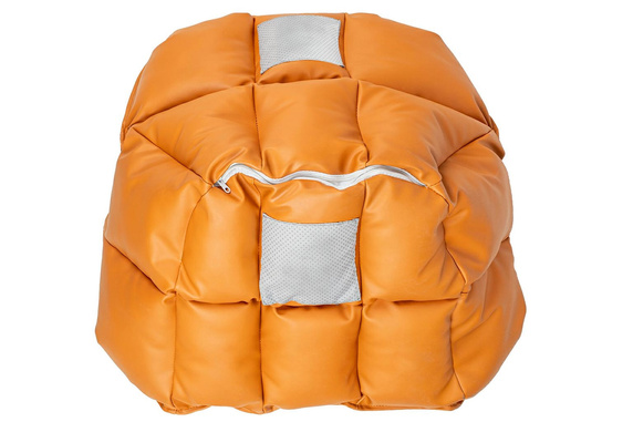 Krzesło obrotowe SHIBA brązowe / czarne - włókno szklane