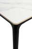 Stół SLIM 240x100 biały, czarny - ceramiczny marmur, aluminium