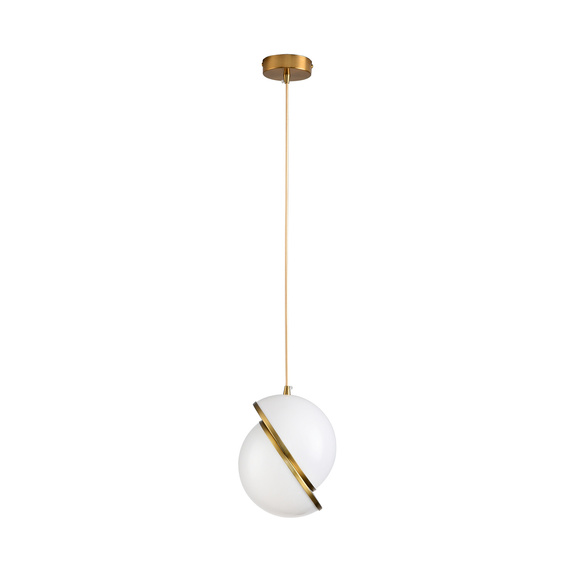 Lampa wisząca ORBITA biało-złota 20 cm - nowoczesny design