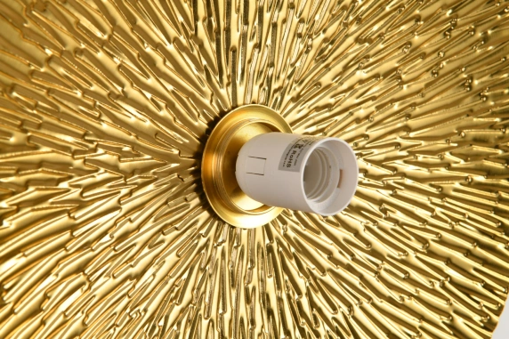 Lampa ścienna SUN S złota 20 cm