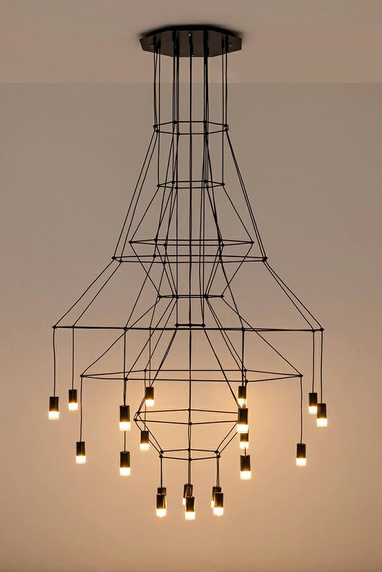 MOOSEE lampa wisząca FLUSSO 20 czarna