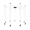 Lampa wisząca LINEA-9 czarna