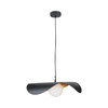 Lampa wisząca ENZO czarno złota kula 60 cm
