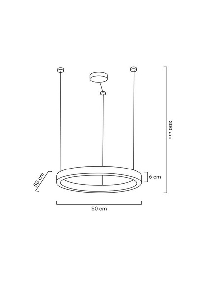 MOOSEE lampa wisząca RING LUXURY 50  złota