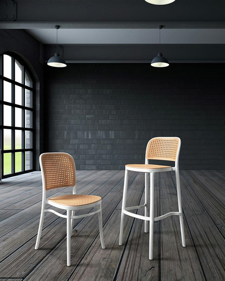 Krzesło WICKY białe - polipropylen