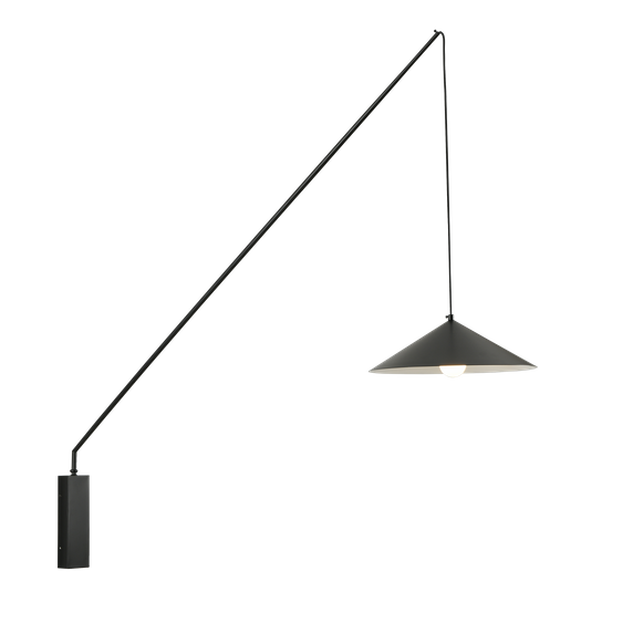 Lampa ścienna SWING czarna 140 cm