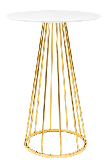 Stolik barowy GLAM 60 biały