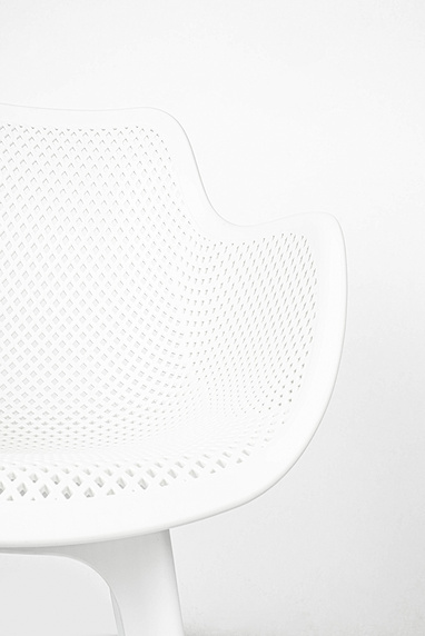 Krzesło LANDI białe - polipropylen