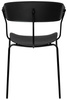Krzesło JETT czarne - polipropylen, metal