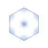 Zestaw 6 lampek ściennych Hexagonal       8,5x7,5cm