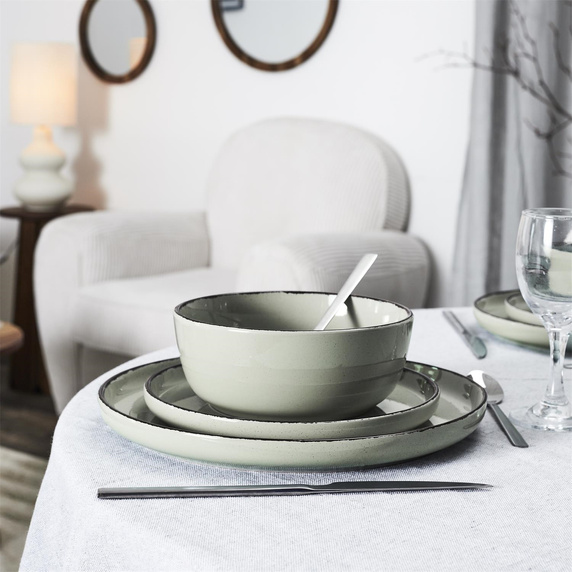 Zestaw obiadowy Temp na 4 osoby zielony
