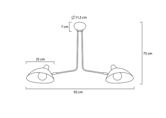 MOOSEE lampa wisząca RAVEN 2