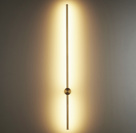 Lampa ścienna SPARO LED złota 100 cm