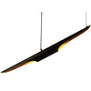 Lampa wisząca BLACK TUBE czarno złota 100 cm