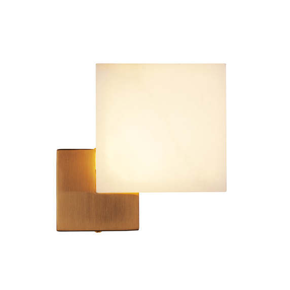 Lampa ścienna CUBO LED złota 18 cm