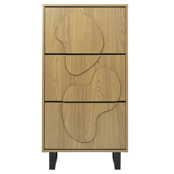 Szafka na buty Calypso dąb/czarna