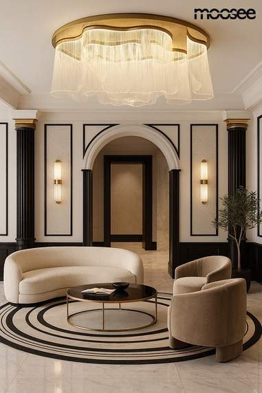 MOOSEE lampa sufitowa / plafon FIREFLY 180 złota