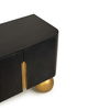 MaMaison szafka RTV ORGANIC czarna / złota / drewno