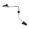 Lampa ścienna CRANE-2W S czarna 110 cm