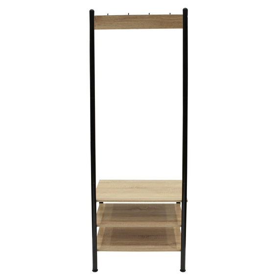 Wieszak Country z 3 półkami               naturalny/czarny