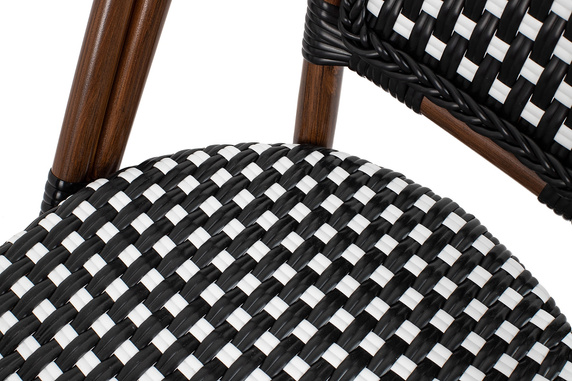 Krzesło ogrodowe CAFE PARIS brązowe rattan