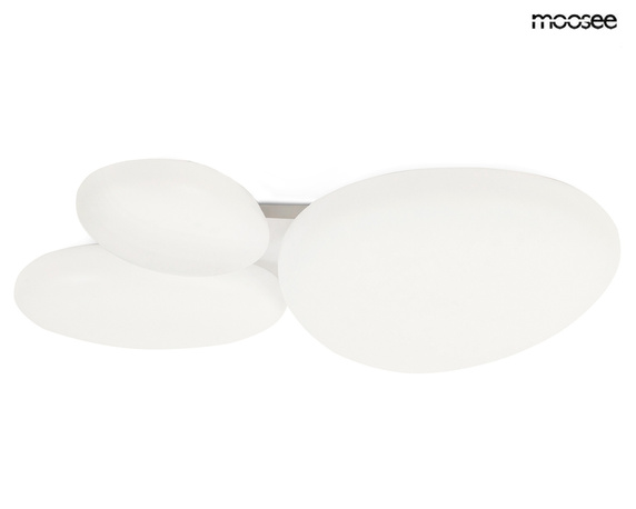 MOOSEE lampa sufitowa / plafon CLOUD 3 biała
