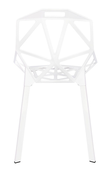 Krzesło SPLIT PREMIUM białe - aluminium