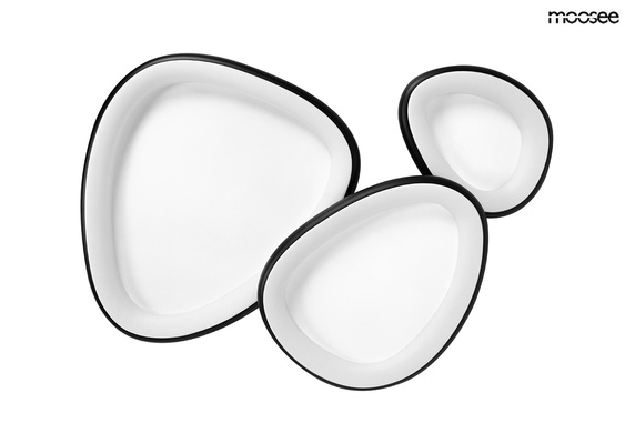 MOOSEE lampa sufitowa / plafon AREA 3 czarna