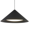 Lampa wisząca TRIANGOLO LED czarna 65 cm
