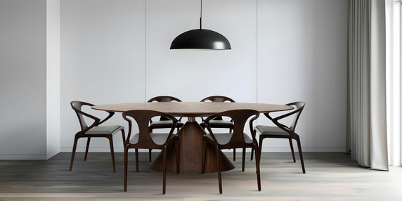 Krzesło INEZ orzech / szare