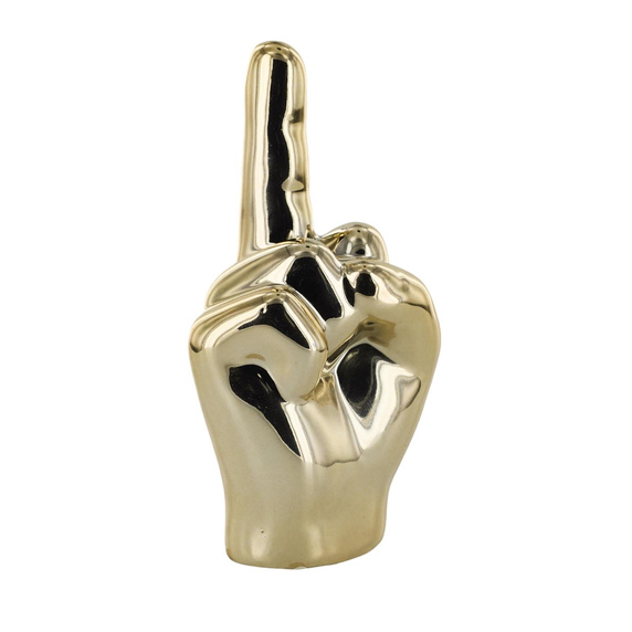Dekoracja, figurka Dłoń mała 1 palec      złota