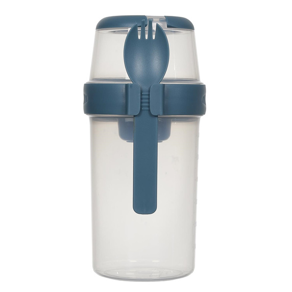 Lunch box z 3 przegródkami niebieski