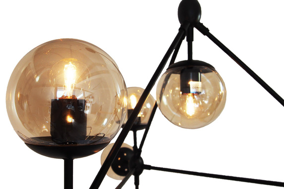 Lampa wisząca transparentno czarna Astrifero 15