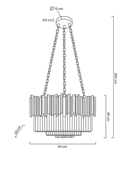 MOOSEE lampa wisząca IMPERIAL GOLD 60
