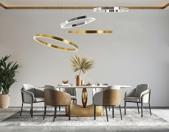 MOOSEE lampa wisząca RING 60 złota