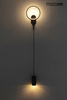 MOOSEE lampa ścienna COMO czarna