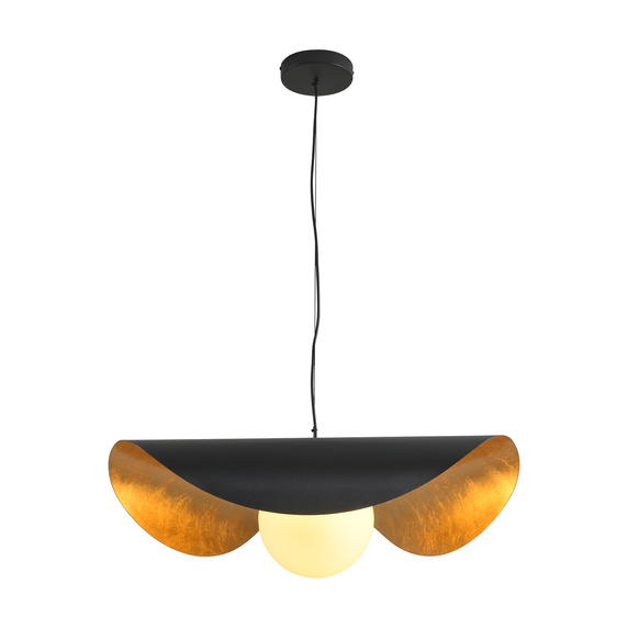 Lampa wisząca ENZO czarno złota kula 60 cm