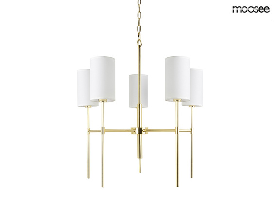 MOOSEE lampa wisząca IMPERIO 5 złota
