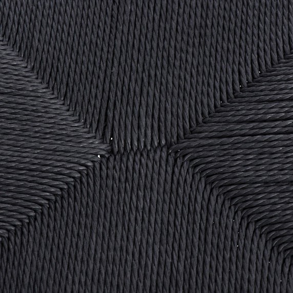 Krzesło Wicker Czarne czarny inspirowany Wishbone