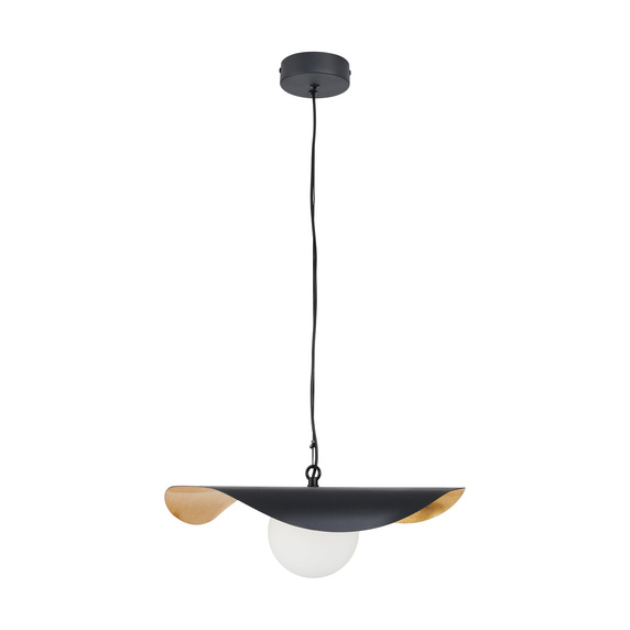 Lampa wisząca ENZO czarno złota kula 40 cm