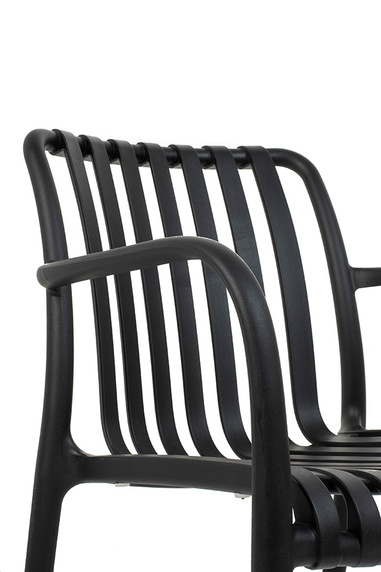 MODESTO krzesło STRIPS ARM czarne