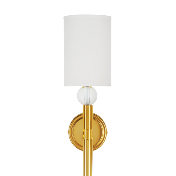 Lampa ścienna DAMA złota 92 cm