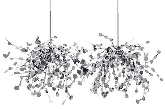 MOOSEE lampa wisząca MONETE chromowana