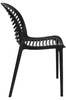 Krzesło SUNNY czarne - polipropylen